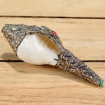 Buddha Stones Tibetan Natural Shankha Conch Shell Seashell Wealth Lucky Home Decoration Decorations BS 7