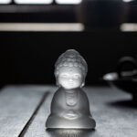 Buddha Stones Mini Tathagata Buddha Liuli Serenity Desk Decoration Decorations BS 6