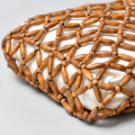 Buddha Stones Hand-woven Wooden Beads Shoulder Bag Handbag Shoulder Bag BS 5