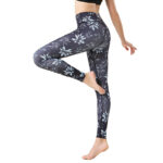Buddha Stones Spots Maple Leaf Print Sports Exercise Fitness High Waist Leggings Women's Yoga Pants Women's Leggings BS Maple Leaf XL(Fit for US8-10; UK/AU12-14; EU40-42)