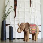 Buddha Stones Elephant Resin Wisdom Wealth Home Decoration Decorations BS 7