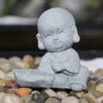Buddha Stones Meditation Prayer Monk Buddha Statue Serenity Home Decoration Decorations BS 6
