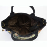 Buddha Stones Peacock Double-sided Embroidery Tote Bag Shoulder Bag Crossbody Bag Bag BS 2