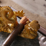 Buddha Stones Year Of The Dragon Color Changing Resin Horse Luck Tea Pet Home Figurine Decoration Decorations BS 11