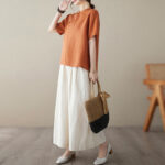 Buddha Stones Solid Color Frog-Button Short Sleeve Cotton Linen Shirt Women's Shirts BS 10