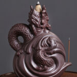 Buddha Stones Dragon Pattern Success Ceramic Incense Burner Decoration Incense Burner BS 8