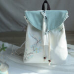 Buddha Stones Handmade Embroidered Large Capacity Canvas Backpack Backpack BS 20