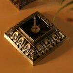 Buddha Stones Heart Sutra Alloy Incense Holder Healing Home Decoration Incense Burner Decorations Incense Burner BS 8