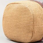 Buddha Stones Beach Geometry Straw Woven Bucket Tassels Crossbody Bag Shoulder Bag Crossbody Bag BS 5