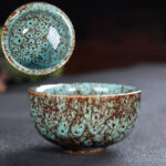 Buddha Stones Colorful Ceramic Teacup Home Office Tea Cups Cup BS 37