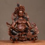 Buddha Stones Yellow Jambhala Bodhisattva Figurine Compassion Copper Statue Home Office Decoration Decorations BS 1