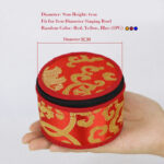 Buddha Stones Tibetan Singing Bowl Storage Bag with Zipper Closure Decoration Decorations BS 9cm(Random Color)