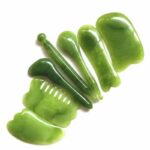 Resin Gua Sha Facial Whole Body Massage Comb Tool Set Gua Sha Tool BS Green-Whole Body-7 pcs