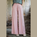Buddha Stones Plain Wide Leg Pants Dance Women's Yoga Pants With Pockets Wide Leg Pants BS 63