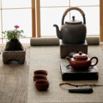 Buddha Stones Retro Brown Chinese Gongfu Tea Ceramic Kung Fu Teapot 700ml With Base Teapot BS 15