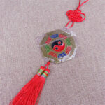 Buddha Stones Feng Shui Bagua Map Chinese Knotting Harmony Energy Map Mirror Bagua Map BS 16