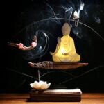 Buddha Avalokitesvara Ksitigarbha Bodhisattva Blessing Ceramic LED Decoration Decorations BS 3