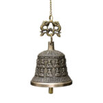 Buddha Stones Tibetan Engraved Buddha Dragon Wind Chime Bell Copper Luck Wall Hanging Decoration Decorations BS 11