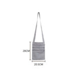 Buddha Stones Spiritual Mind Practice Lotus Embroidered Cotton Shoulder Bag Crossbody Bag Bag BS 8