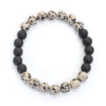 108 Mala Beads Zebra Jasper Frosted Stone Protection Tassel Bracelet (Extra 30% Off | USE CODE: FS30) Mala Bracelet BS Bracelet