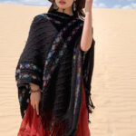 Buddha Stones Tibetan Colorful Striped Rhombus Pattern Shawl Tassels Pullover Winter Cozy Travel Scarf Wrap Tibetan Shawl BS 7
