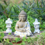Buddha Stones Meditating Zen Buddha Serenity Resin Statue Figurine Home Decoration Decorations BS Small Seated Buddha 8.5*6*5.5cm