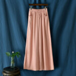 Buddha Stones Plain Wide Leg Pants Dance Women's Yoga Pants With Pockets Wide Leg Pants BS 40