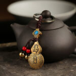 Buddha Stones  Mahasthamaprapta Bodhisattva Buddha Blessing Keychain Key Chain BS 2