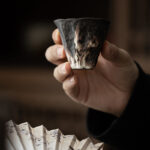 Buddha Stones Lotus Flower Shape Zen Ceramic Teacup Kung Fu Tea Cup 50ml Cup BS 6