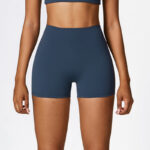 Buddha Stones Solid Color Crop Tank Top High Waist Shorts Sports Fitness Gym Yoga Outfits 2-Piece Outfit BS 10