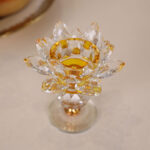 Buddha Stones Tibetan Lotus Candlestick Ornament Decoration BS 12