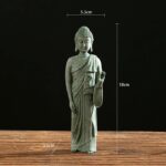 Buddha Stones Tibetan Meditation Contemplation Buddha Serenity Compassion Statue Figurine Decoration Decorations BS Standing Left Hand 5.5*3.5*18cm