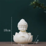 Buddha Stones Mini Ivory Fruit Tathagata Buddha Lotus Kwan Yin Avalokitesvara Manjusri Samantabhadra Serenity Desk Decoration Decorations BS 8