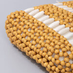 Buddha Stones Hand-woven Round Wooden Beads Handbag Shoulder Bag BS 3
