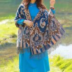 Buddha Stones Tibetan Flowers Leaves Branch Design Tassel Shawl Cozy Travel Scarf Wrap Tibetan Shawl BS 40