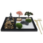 Buddha Stones Buddha Symbol Tree Landscape Meditation Calm Zen Garden Decoration Decorations BS Buddha Symbol Zen Garden