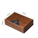 Buddha Stones Vintage Handmade Black Walnut Wood Jewelry Storage Box Wooden Gift Box Jewelry Storage Box BS 20