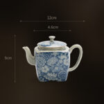 Buddha Stones Blue and White Porcelain Chinese Gongfu Tea Ceramic Kung Fu Teapot Cup Tea Filter Canister Teapot BS 14