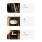 Buddha Stones Blue Bell Pear Freesia Fragrance Meditation Prayer Scented Aromatherapy Soy Wax Candle Candles BS 14