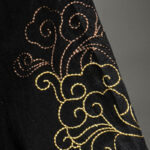 Buddha Stones Frog-Button Chinese Dragon Auspicious Cloud Embroidery Half Sleeve Shirt Cotton Linen Men Clothing Men's Shirts BS 10