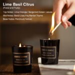 Buddha Stones Blue Bell Pear Freesia Fragrance Meditation Prayer Scented Aromatherapy Soy Wax Candle Candles BS Lime Basil Citrus (Floral and Fruity)