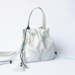 Buddha Stones Handmade Embroidered Flowers Canvas Tote Shoulder Bag Handbag Bag BS 14