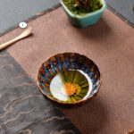 Buddha Stones Lotus Peacock Dragon Phoenix Koi Fish Ceramic Teacup Gold Silver Inlaid Tea Cups 120ml Cup BS 1