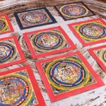 Buddha Stones Tibetan Handmade Thangka Mandala Painting Blind Box Random Color Pattern Tibetan Thangka BS 10