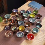 Buddha Stones Colorful Ceramic Teacup Home Office Tea Cups Cup BS main