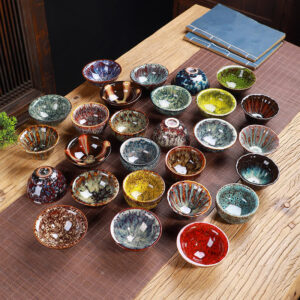 Buddha Stones Colorful Ceramic Teacup Home Office Tea Cups Cup BS main