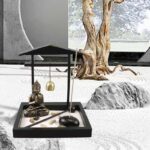 Buddha Statue Rocks Meditation Peace Zen Garden Set Home Decoration Decorations BS 3