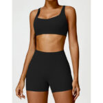 Buddha Stones Gym Sports Yoga Backless Bra Crop Tank Top Shorts 2-Piece Outfit BS 1