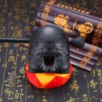 Buddha Stones Koi Fish Pattern Mindfulness Buddhist Temple Mokugyo Wooden Fish Drum Wooden Fish Drum BS 2