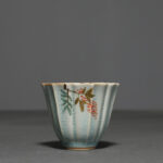 Buddha Stones Loquat Dogwood Hawthorn Morning Glory Ceramic Teacup Kung Fu Tea Cup Cup BS Dogwood 7cm*5.7cm*75ml